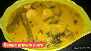 Basala prawns curry | Malbari basala jhinga saalan | full recipe