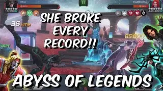 FASTEST Abyss of Legends Omega Red, Quake & Medusa Solos with Hela! - Marvel Contest of Champions