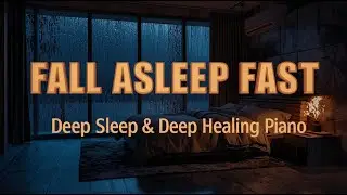 Fall Asleep Fast – Deep Sleep & Healing Piano with Soft Night Rain