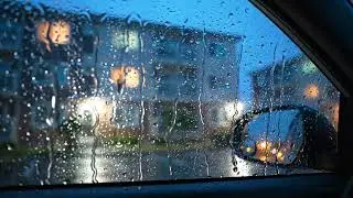 Safe Haven Inside a Car with Heavy Rain Pounding | Deep Sleep and Anxiety Relief Sound for You