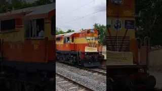 ERNAKULAM WDG3A 🧡✨😍 #wdg3a #shorts #diesellocomotive #ers #sanjeevrailway