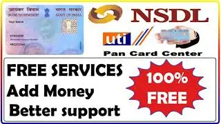 Free Nsdl Uti Pan card service uti pan card online apply nsdl pan card apply online india free