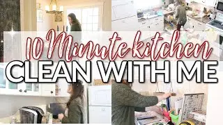 10 MINUTE INSTANT CLEANING MOTIVATION 2020 | SPEED CLEAN THE KITCHEN WITH ME