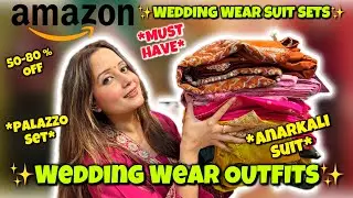 Amazon &ldquo;TRENDY&rdquo; Wedding Wear Outfits Haul 😍Party Wear Suits Finds ✨Neha Singh #amazonfinds #amazon 