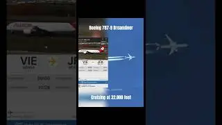 Austrian 787-9 high altitude spotting #aviation #subscribe
