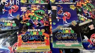 Opening Super Mario Galaxy Trading Cards | ASMR | Sealed Pack Opening