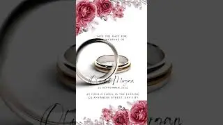 Wedding custom video invitation