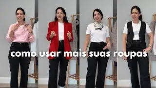 como usar mais as roupas | montei 9 looks com a mesma base