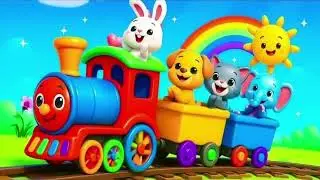 Choo Choo Train Song 🚆 | Nursery Rhymes for Kids | Learning Songs USA