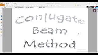 01-Conjugate Beam Method - (Introduction)(م/محمود بدوى)
