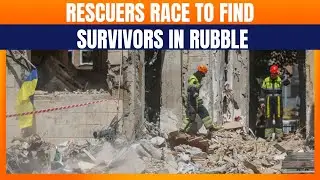 Rescue Ops in Kyiv After Missile Strike | Teams Search Rubble for Survivors in Ukraine | News9
