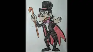 how to draw Dracula from monster kid😈😈