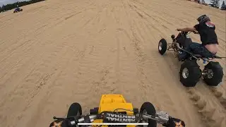 POV drag racing on my banshee at raptor rally 2k25