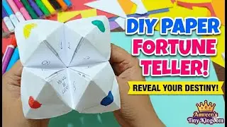 How to Make a Paper Fortune Teller 🔮 Easy Origami Cootie Catcher #diy #diycraft #kidscraft #art