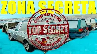 🚘Coches RAROS en la ZONA SECRETA del DESGUACE mas GRANDE de EUROPA🤫