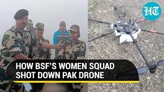 Pak drone flying into India shot down by BSF women squad in Punjab; Drug smuggling bid foiled