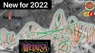 Six Flags Great Adventure 2022 Additions (Medusa Is Back!)