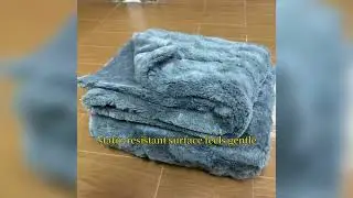 Polyester Winter Fleece Throw Blanket Long Hair Cozy Fuzzy Sherpa Plush Warm Mink Faux Fur