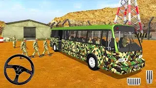 Army Bus Driver US Soldier Transport Duty 2019 - Offroad Bus Driving - Android Gameplay