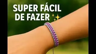 FAÇA ESSA PULSEIRA COM 1 NÓ! 😍