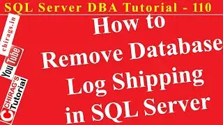 Учебник по администрированию баз данных SQL Server 110 &mdash; Как удалить доставку журналов базы данны...