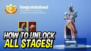 HOW TO UNLOCK STAGE 3 SNOWFALL SKIN! PRISONER SKIN ALL STAGES ALL SNOWFALL KEY LOCATIONS
