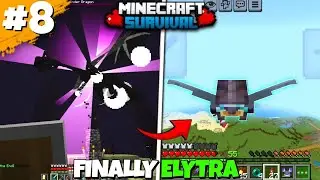 I Finally Defeated the Ender Dragon & Got Elytra in Minecraft Survival😱|| BikuMc