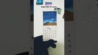 2023 monthly calendar 💖 Miniature painting ❤️🎨#art #shortvideo #shorts #youtubeshorts