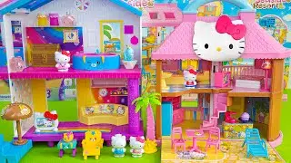 35 Minutes Satisfying with Unboxing Hello Kitty Mansion Resort Set, Kitchen Toys Collection | ASMR