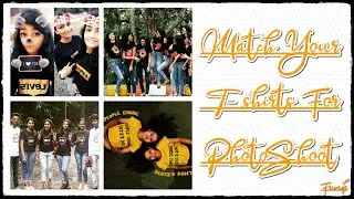 Matching T-shirts or Tops for Groups | Friendship Day T-shirts | Get Together Outfits