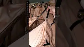 Sexy Light Peach with Black Belly Dance Costume Aida Style