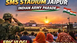 SMS Stadium Jaipur 🇮🇳 Indian Army Parade | Aisa Scene Kabhi Nahi Dekha!&rdquo;(offical junejavlog 001)