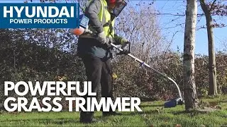 The Hyundai HYTR2600X 26cc Petrol Grass Trimmer With 38cm Cutting Width
