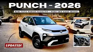 2026 TATA PUNCH PURE NEW UPDATES ❤️ 2ND BASE MODEL | MINI SUV AT ₹6.49 LAKH 🔥 