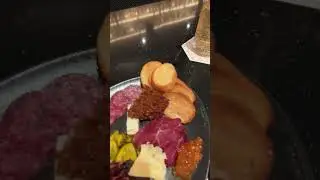 Geo 82 snacks at Epcot. Charcuterie and Ahi Tuna. Simply amazing