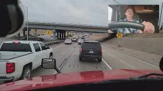 Driving through Oklahoma City during evening rush hour. For the most part, just rambling on.