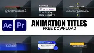 New lower third premiere pro templates free download