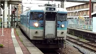 JR東日本　115系 N33編成 信州色+ L11編成 二次新潟色　信越本線 新潟駅　入線
