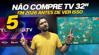 N&atilde;o Jogue Seu Dinheiro Fora! Essas S&atilde;o as 5 Melhores TVs 32 Polegadas de 2026.