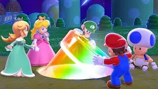 Super Mario 3D World + NES Championship - Full Game Walkthrough (HD)