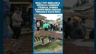 PENAMPAKAN RUMAH HADIAN YANG KOKOH, SEBELUM DAN SETELAH LONGSOR CISARUA #longsorcisarua