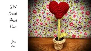 DIY Crochet Potted Heart Stem