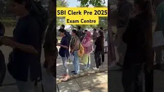 SBI Clerk Pre 2025 Exam Analysis Live From Exam Centre 🔥 #sbipoprelimsexamanalysis #shortvideo