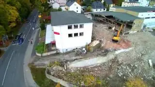 Ex-Kaufhaus f&auml;llt in Bad Lobenstein: So sieht es von oben aus