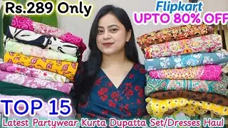 🌷Flipkart Summer Special Kurta Dupatta Set Haul Starting Rs.289&hearts;️AliaCut/NairaCut/Anarkali#flipkart