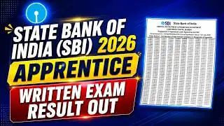 SBI Apprentice Result 2026 Out | Written Exam Merit List PDF | Official Update