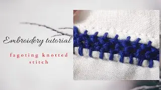 Cheița / Fagoting knotted stitch