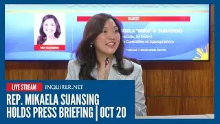 LIVE: Rep. Mikaela Suansing holds press briefing | Oct 20