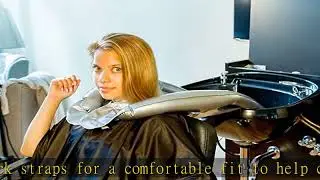 Inflatable Shampoo Funnel Cape for Washing Hair in Any Chair and Basin. Portable Tray Device to Use