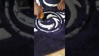 How to Carve a Tufted rug #rugtufting